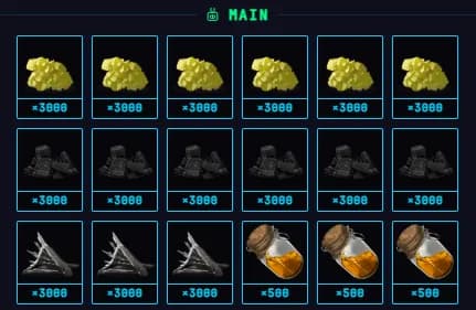 Boom Crafter contents