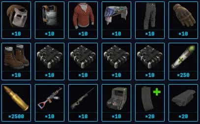 Mega C4 Raider contents
