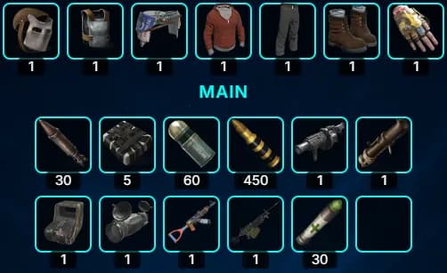 Mega Raider contents