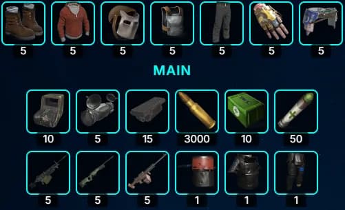 LIFETIME Roof Camper contents