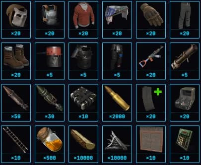 Top Down Raider contents