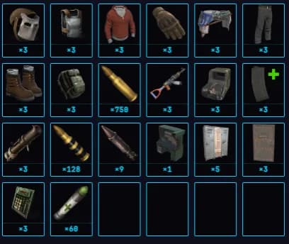 Tug Boat Raider contents