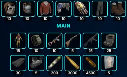 Locker Refiller contents